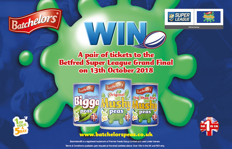 WIN | A pair of Betfred Super League Grand Final tickets with Batchelors Peas! | Love Rugby League