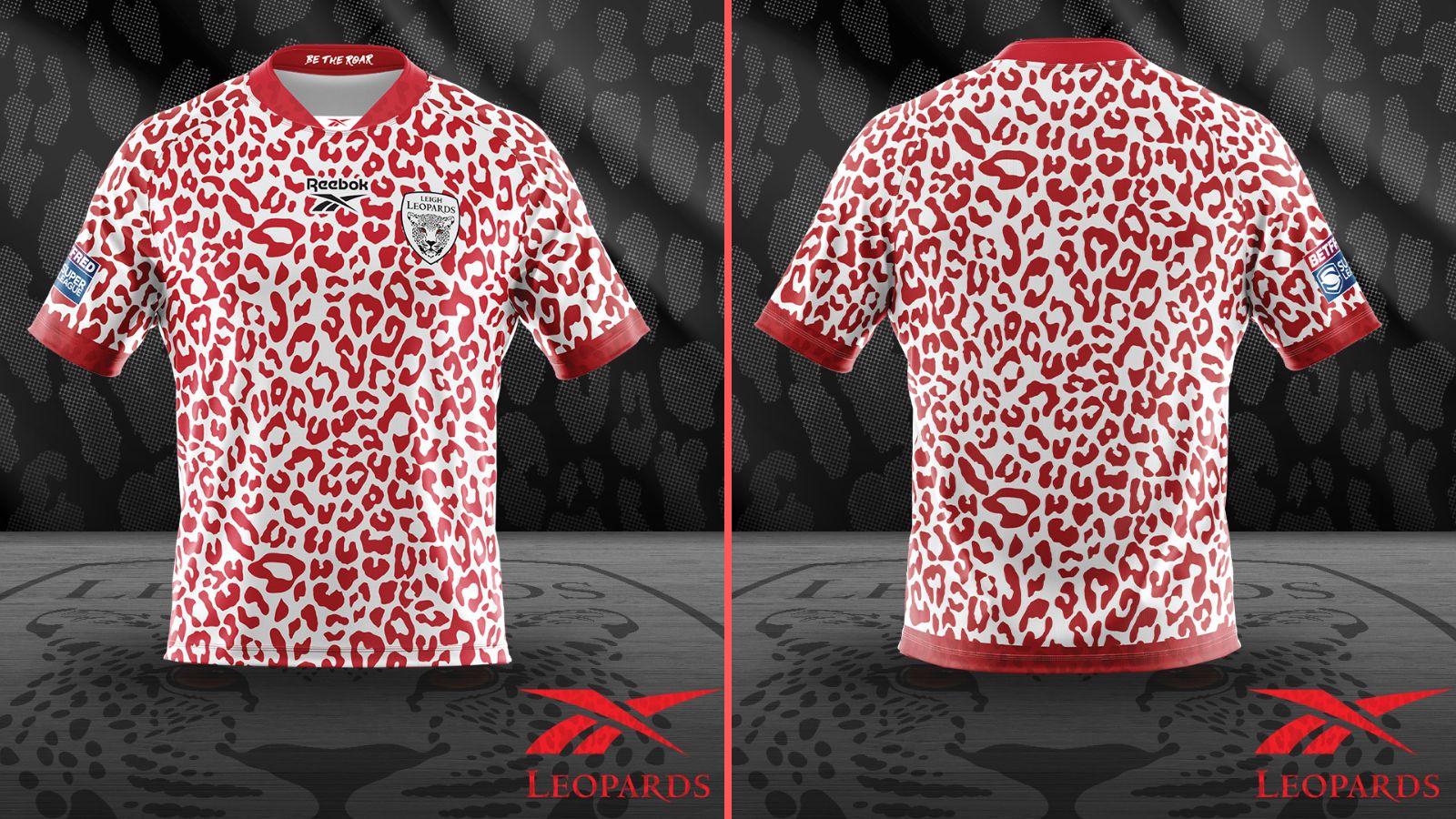 Leigh Leopards' home shirt 2025