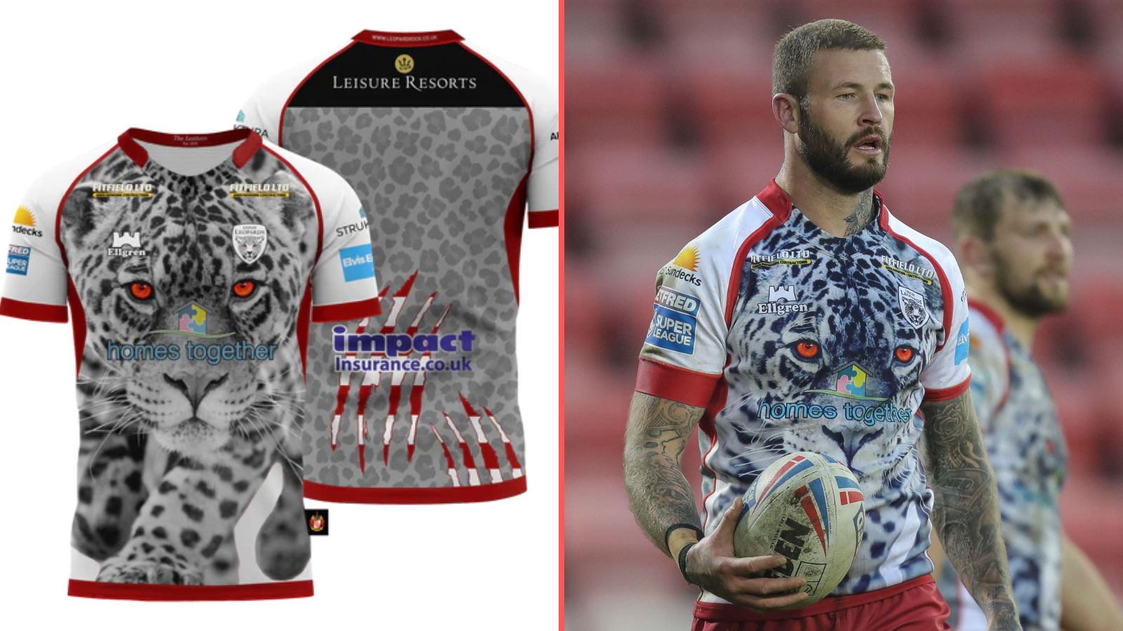 Leigh Leopards' 2023 home kit