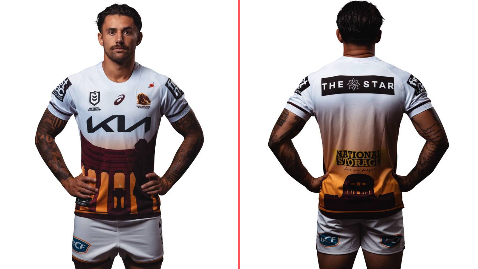 Brisbane Broncos' 2025 Anzac Round kit