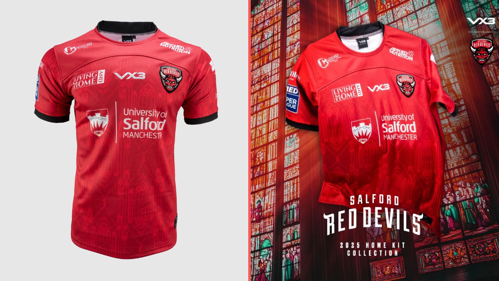 Salford Red Devils' 2025 home shirt